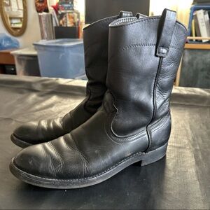 Red Wing Shoes Black Leather Pecos